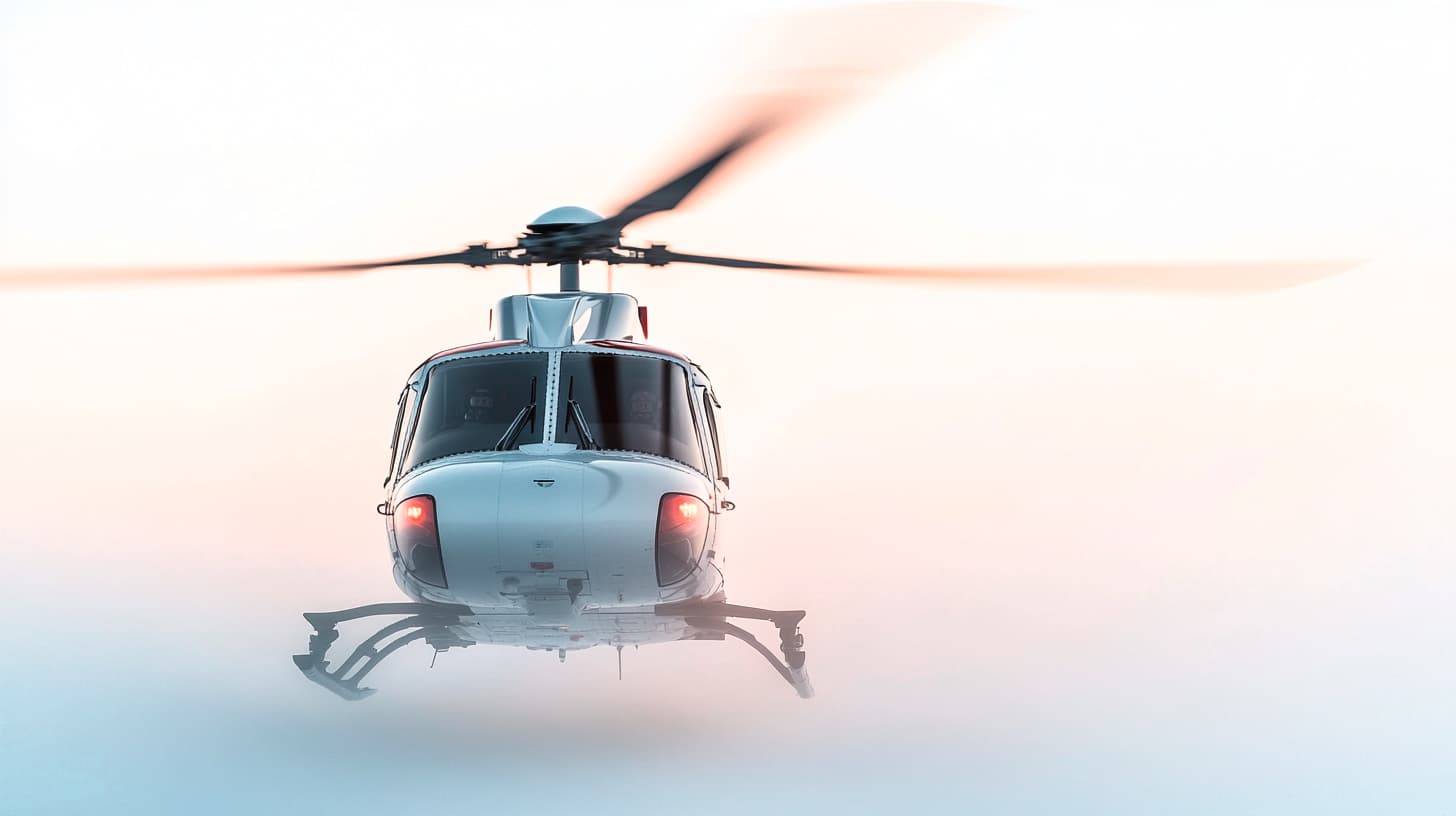 Helicoptère qui vole dans le ciel
